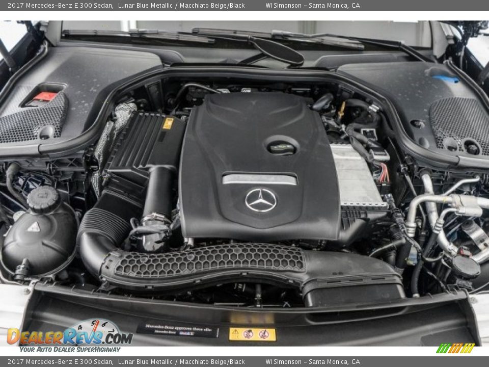 2017 Mercedes-Benz E 300 Sedan Lunar Blue Metallic / Macchiato Beige/Black Photo #8
