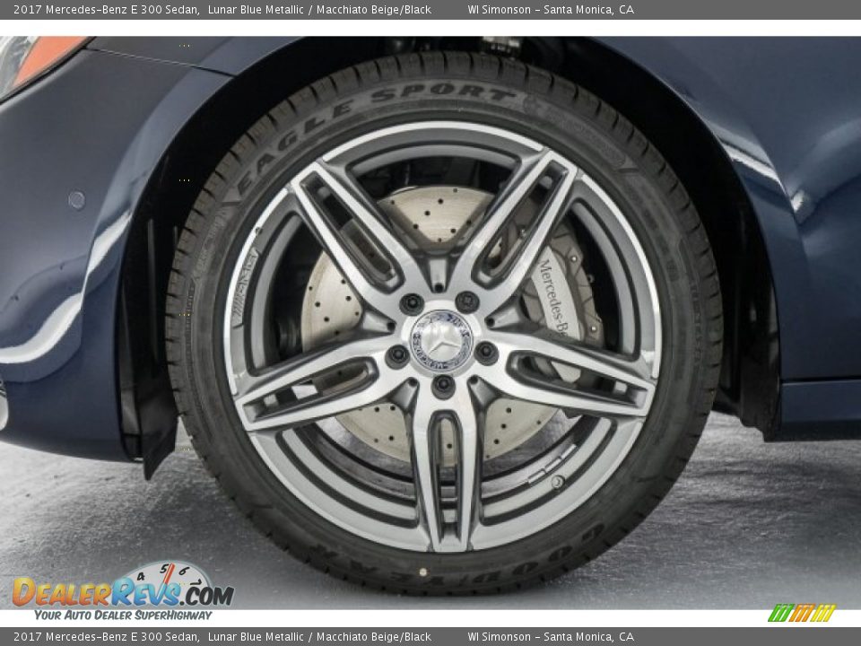2017 Mercedes-Benz E 300 Sedan Lunar Blue Metallic / Macchiato Beige/Black Photo #9