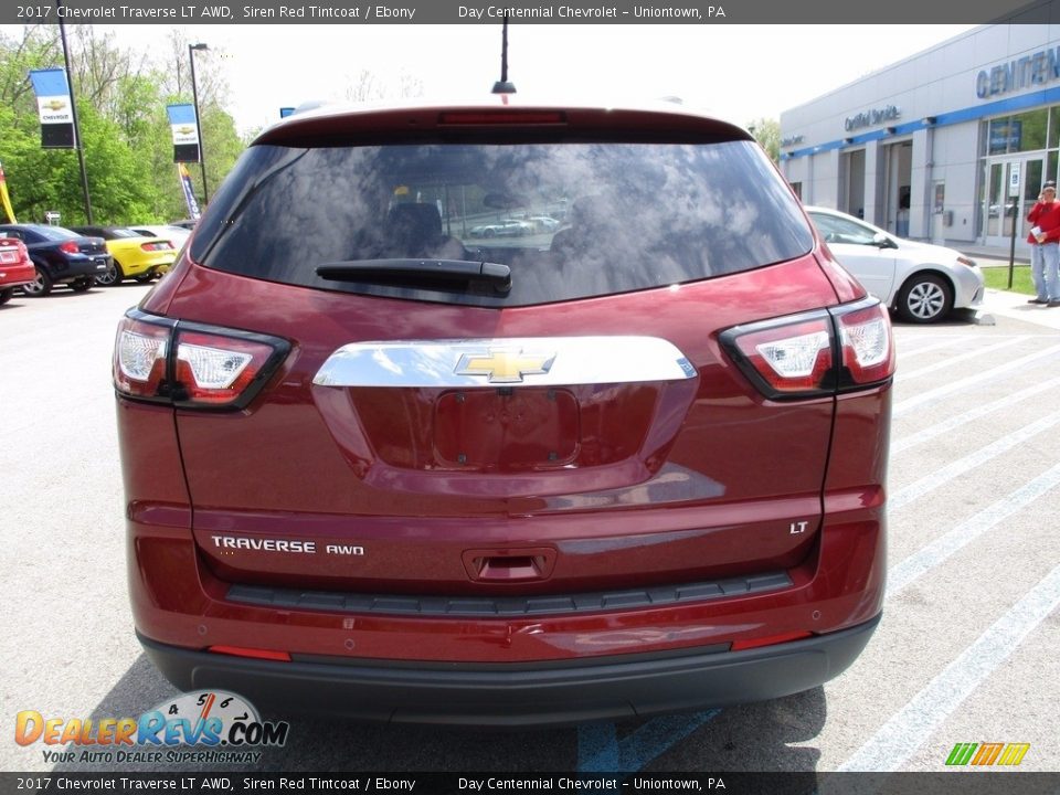 2017 Chevrolet Traverse LT AWD Siren Red Tintcoat / Ebony Photo #4