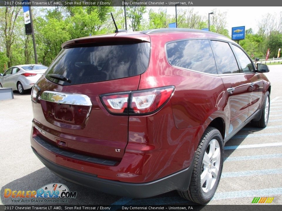 2017 Chevrolet Traverse LT AWD Siren Red Tintcoat / Ebony Photo #5