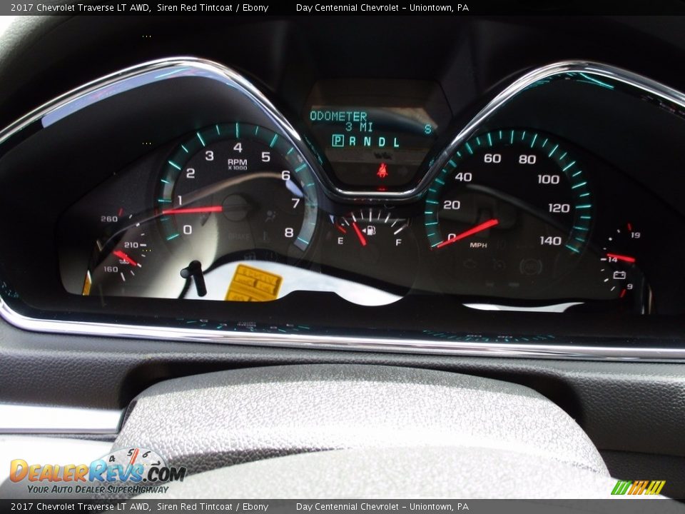 2017 Chevrolet Traverse LT AWD Siren Red Tintcoat / Ebony Photo #20