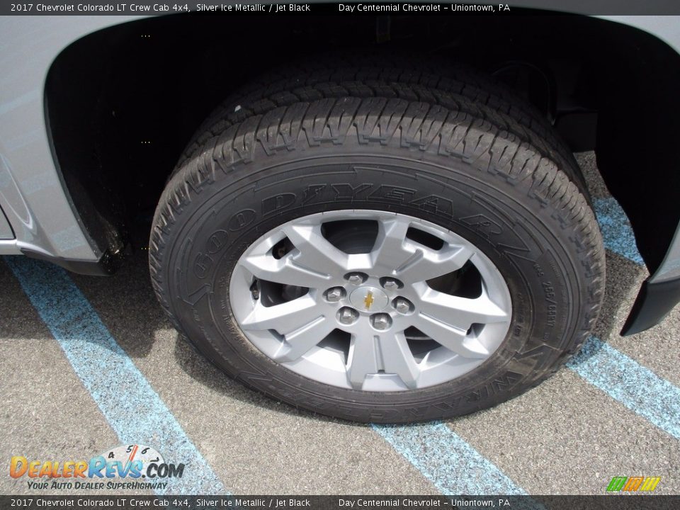 2017 Chevrolet Colorado LT Crew Cab 4x4 Silver Ice Metallic / Jet Black Photo #9