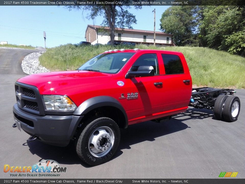 2017 Ram 4500 Tradesman Crew Cab Chassis Flame Red / Black/Diesel Gray Photo #2