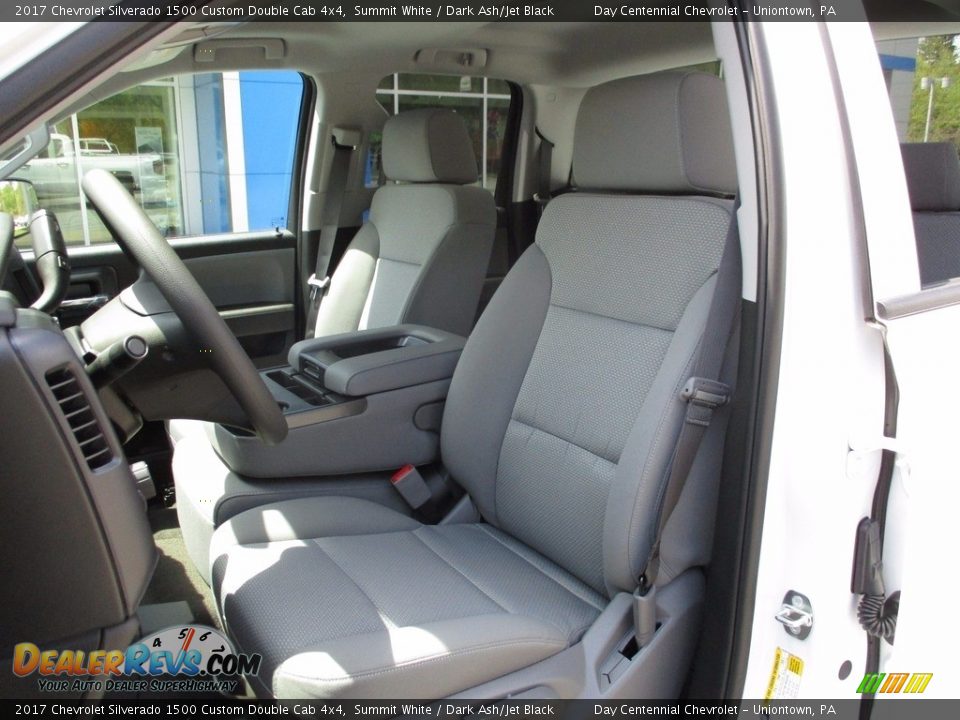 2017 Chevrolet Silverado 1500 Custom Double Cab 4x4 Summit White / Dark Ash/Jet Black Photo #12