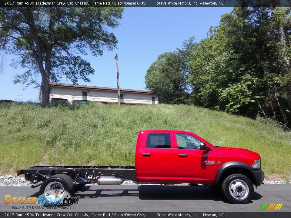 2017 Ram 4500 Tradesman Crew Cab Chassis Flame Red / Black/Diesel Gray Photo #5