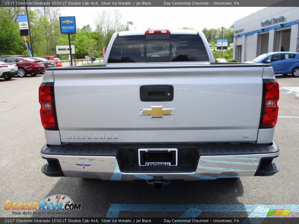 2017 Chevrolet Silverado 1500 LT Double Cab 4x4 Silver Ice Metallic / Jet Black Photo #5