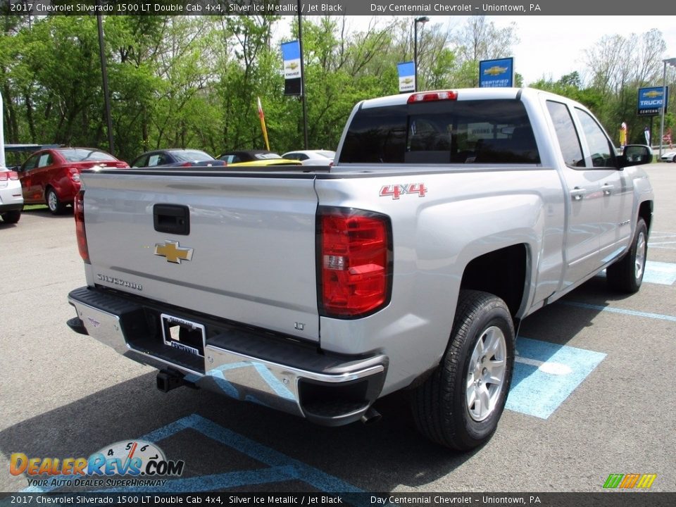 2017 Chevrolet Silverado 1500 LT Double Cab 4x4 Silver Ice Metallic / Jet Black Photo #6