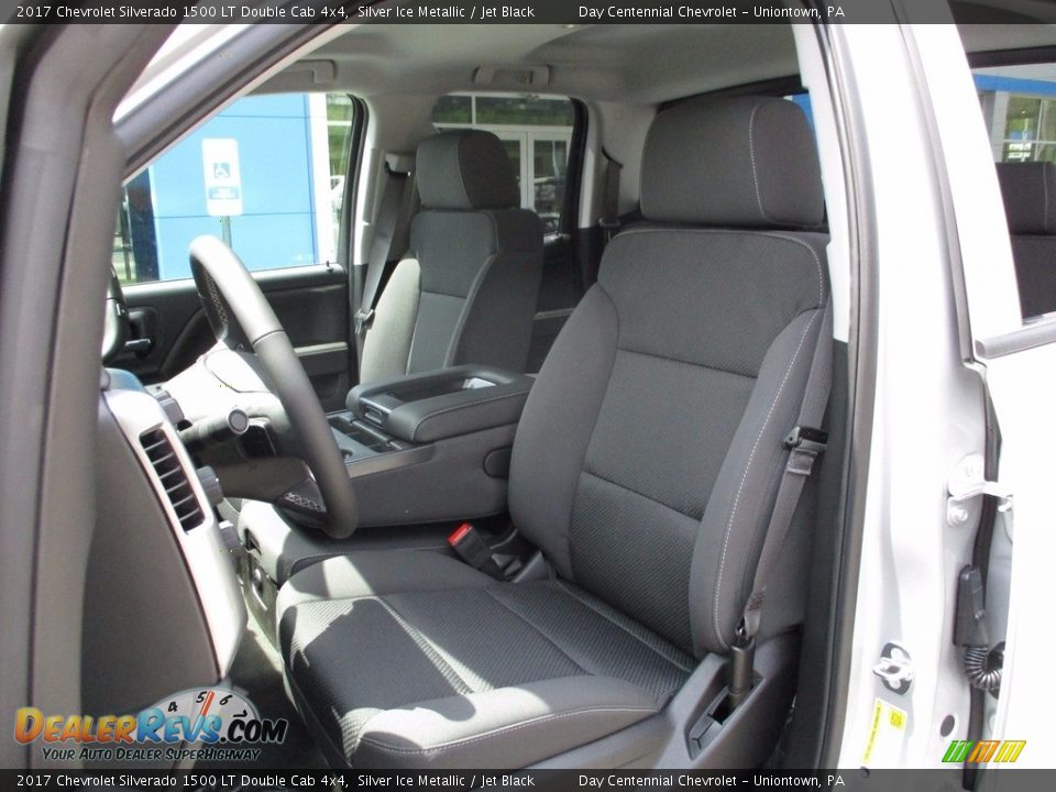 2017 Chevrolet Silverado 1500 LT Double Cab 4x4 Silver Ice Metallic / Jet Black Photo #12