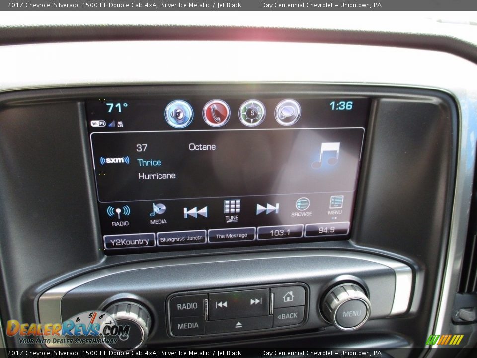 2017 Chevrolet Silverado 1500 LT Double Cab 4x4 Silver Ice Metallic / Jet Black Photo #16