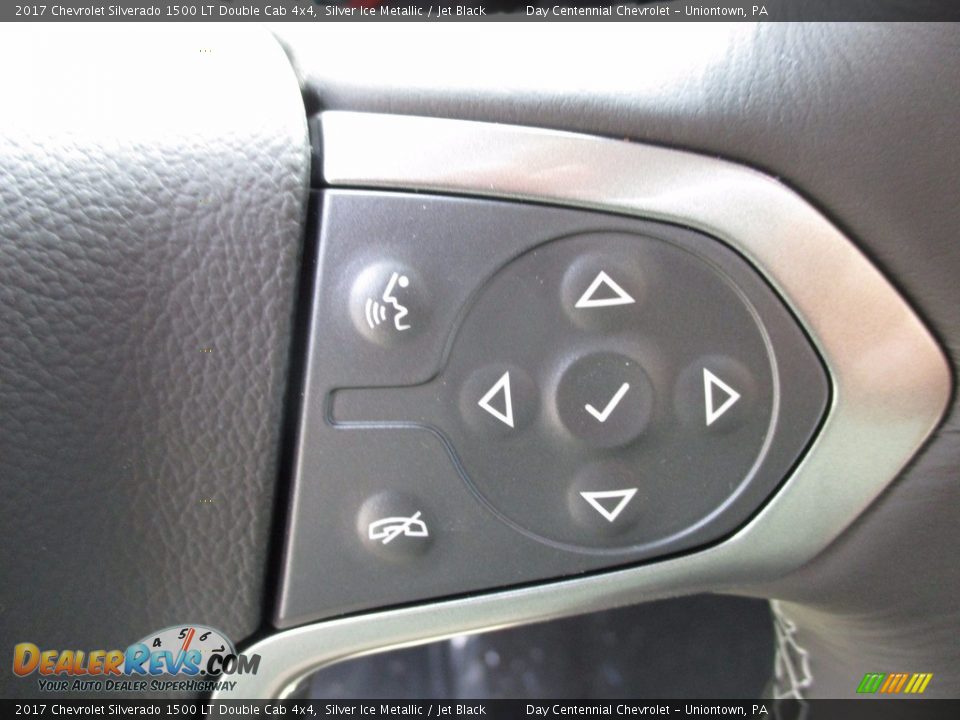 2017 Chevrolet Silverado 1500 LT Double Cab 4x4 Silver Ice Metallic / Jet Black Photo #18