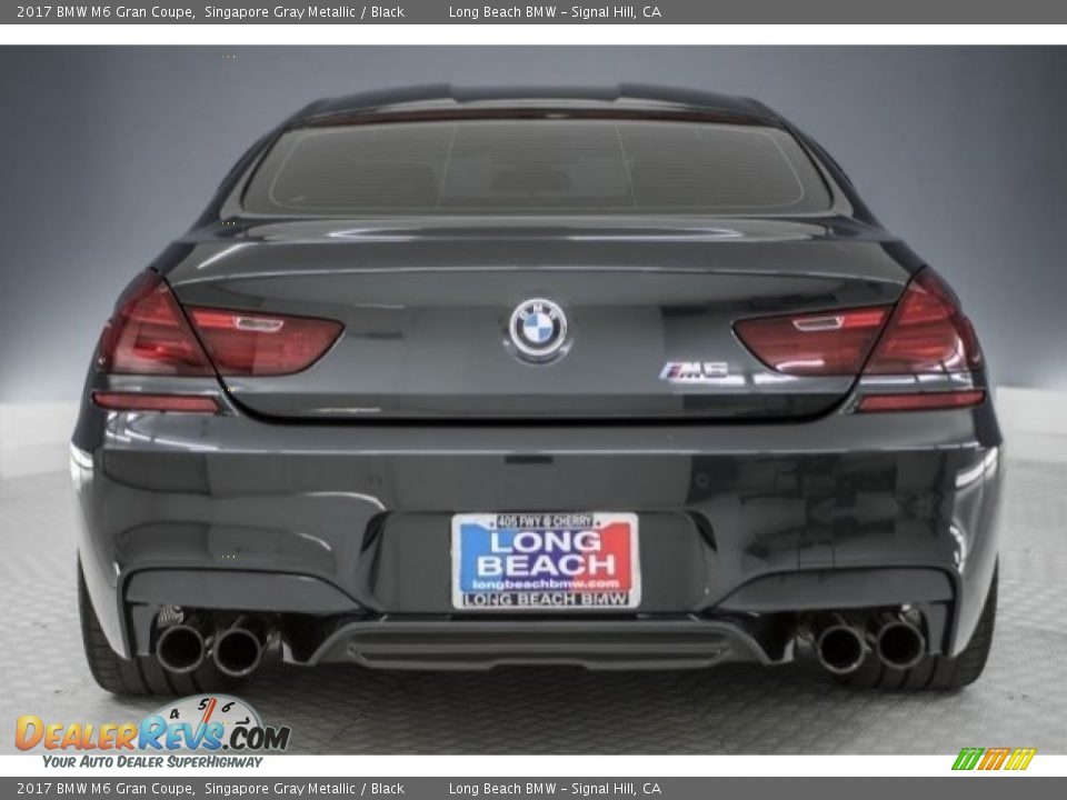 2017 BMW M6 Gran Coupe Singapore Gray Metallic / Black Photo #3