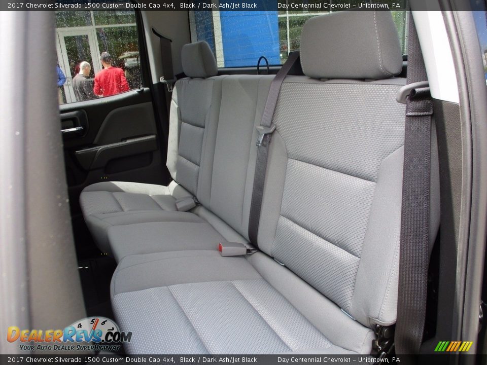 2017 Chevrolet Silverado 1500 Custom Double Cab 4x4 Black / Dark Ash/Jet Black Photo #14