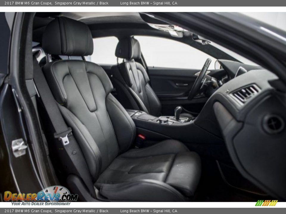 Black Interior - 2017 BMW M6 Gran Coupe Photo #6