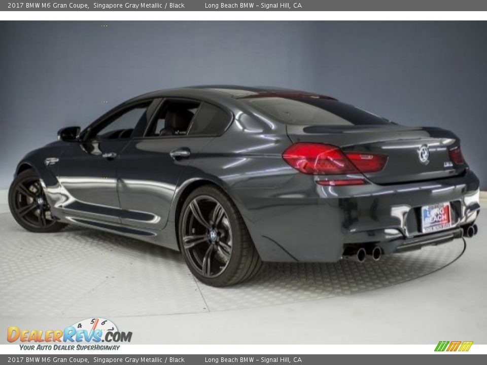 2017 BMW M6 Gran Coupe Singapore Gray Metallic / Black Photo #10