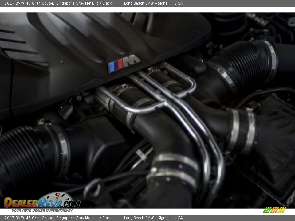 2017 BMW M6 Gran Coupe Singapore Gray Metallic / Black Photo #24