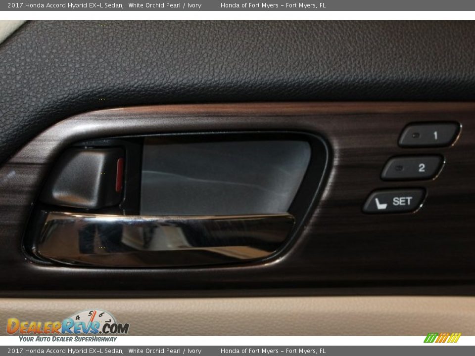 2017 Honda Accord Hybrid EX-L Sedan White Orchid Pearl / Ivory Photo #9