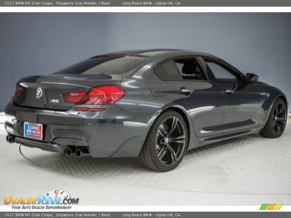 2017 BMW M6 Gran Coupe Singapore Gray Metallic / Black Photo #29