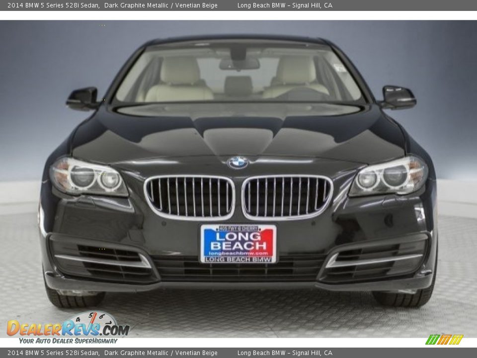 2014 BMW 5 Series 528i Sedan Dark Graphite Metallic / Venetian Beige Photo #2