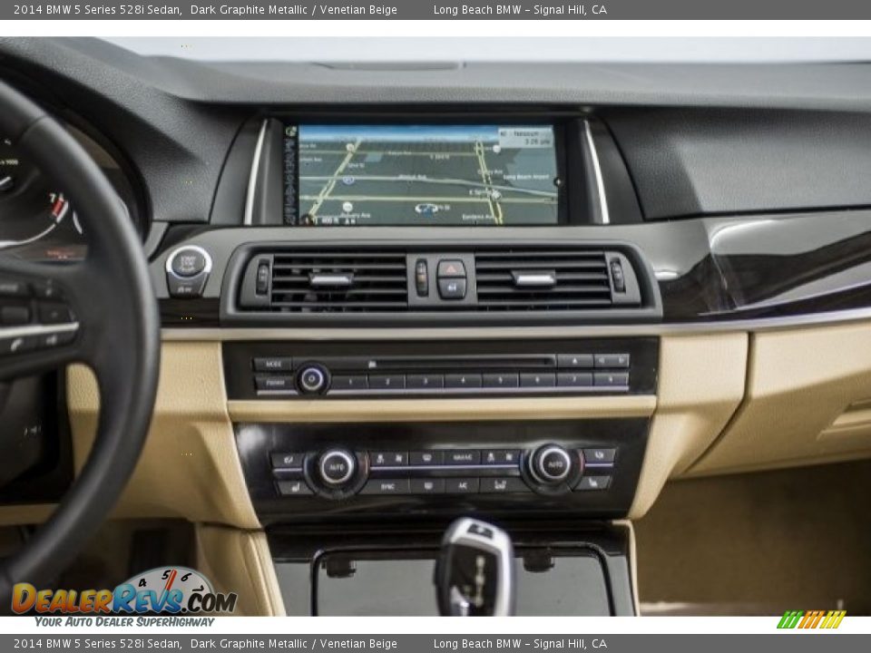 2014 BMW 5 Series 528i Sedan Dark Graphite Metallic / Venetian Beige Photo #5