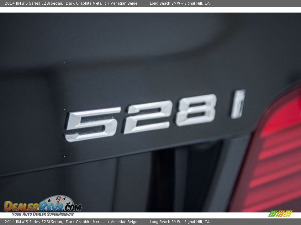 2014 BMW 5 Series 528i Sedan Dark Graphite Metallic / Venetian Beige Photo #7