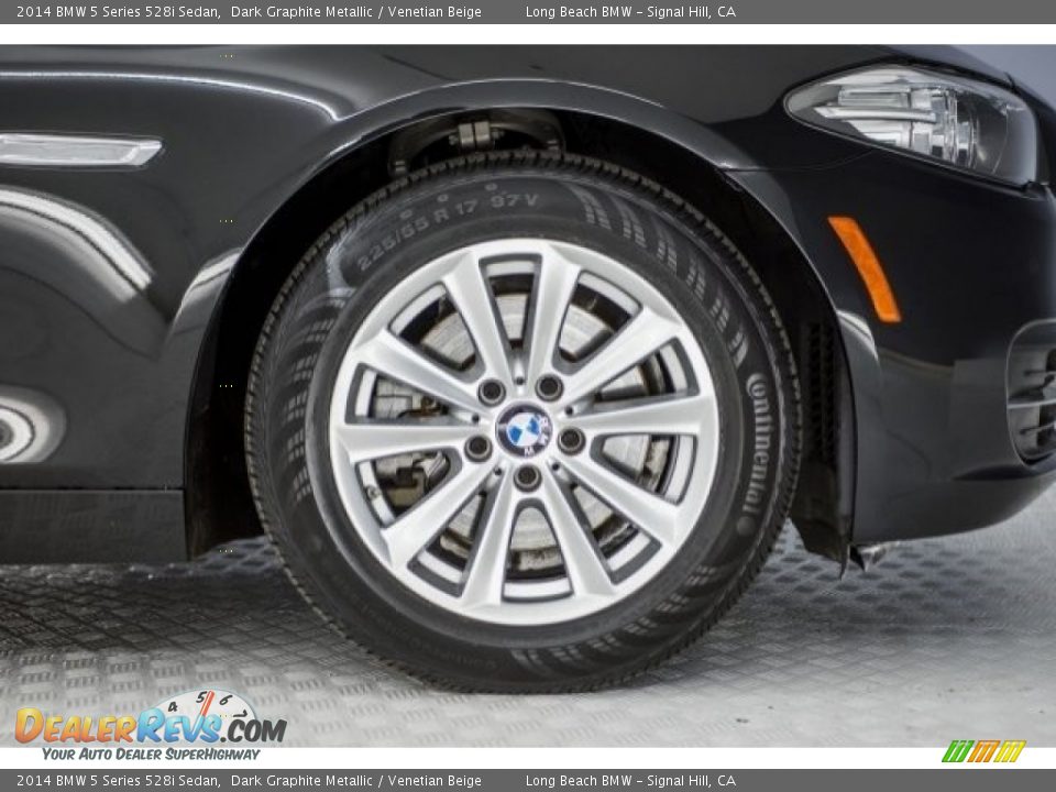 2014 BMW 5 Series 528i Sedan Dark Graphite Metallic / Venetian Beige Photo #8