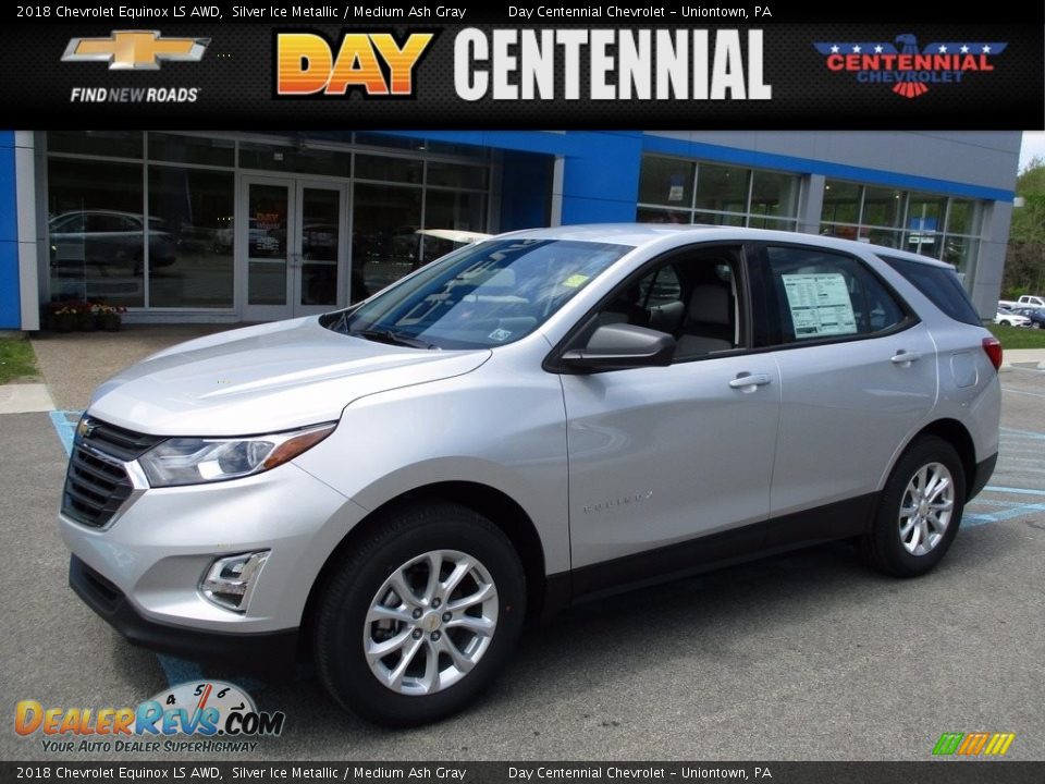 2018 Chevrolet Equinox LS AWD Silver Ice Metallic / Medium Ash Gray Photo #1