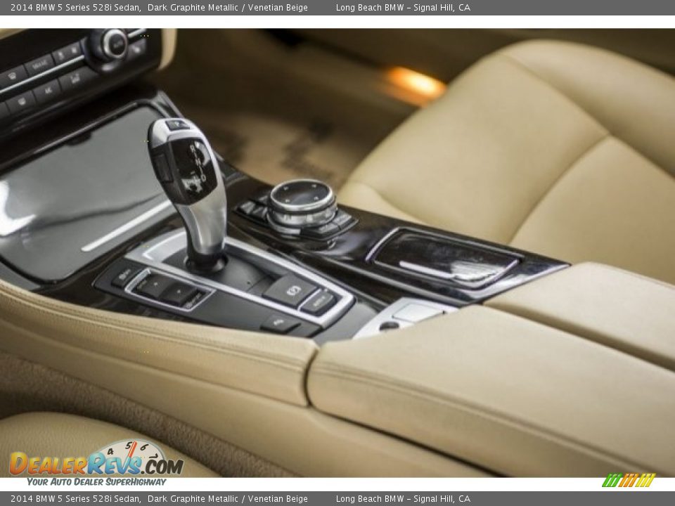 2014 BMW 5 Series 528i Sedan Dark Graphite Metallic / Venetian Beige Photo #16