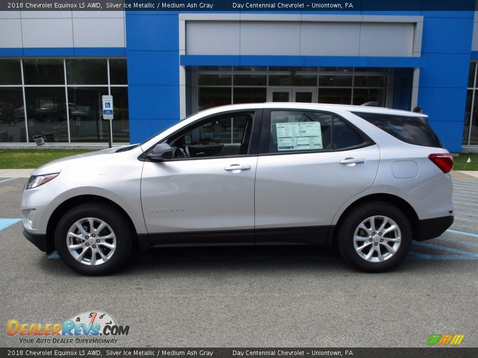 2018 Chevrolet Equinox LS AWD Silver Ice Metallic / Medium Ash Gray Photo #2
