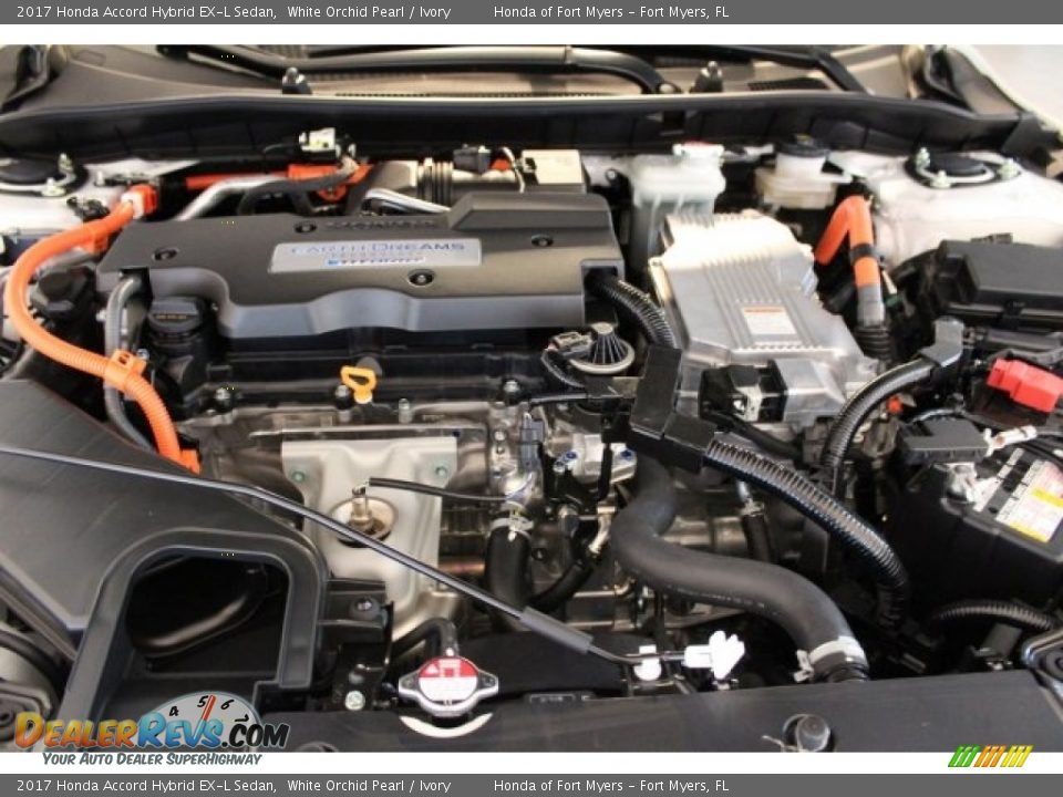 2017 Honda Accord Hybrid EX-L Sedan White Orchid Pearl / Ivory Photo #32