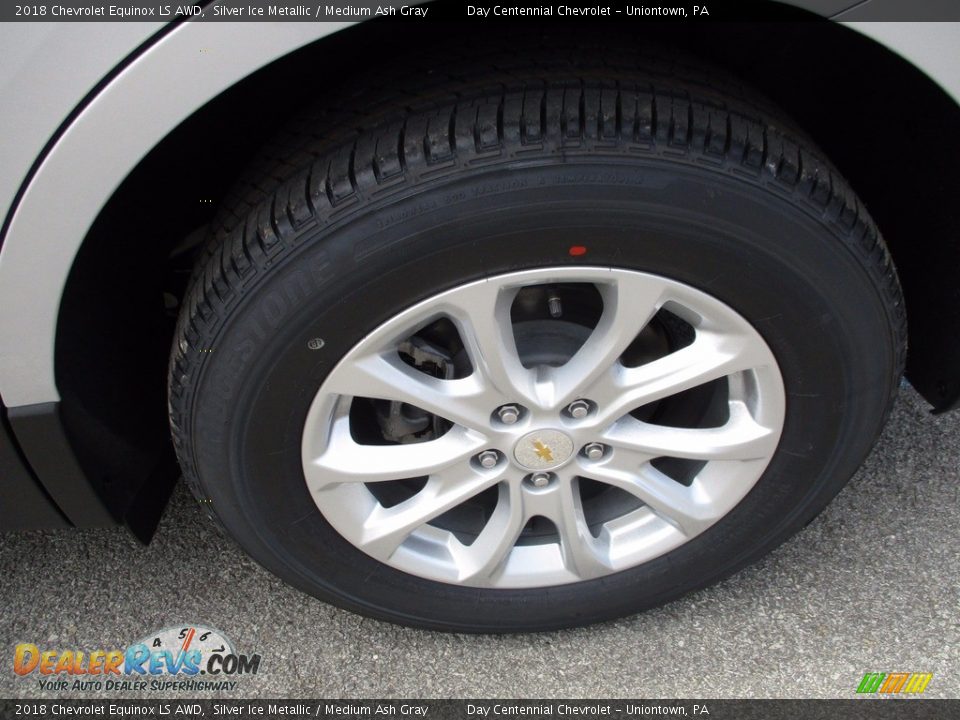2018 Chevrolet Equinox LS AWD Silver Ice Metallic / Medium Ash Gray Photo #3
