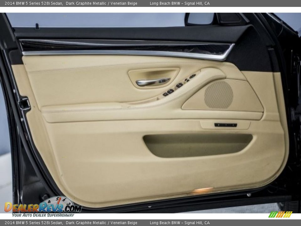 2014 BMW 5 Series 528i Sedan Dark Graphite Metallic / Venetian Beige Photo #19