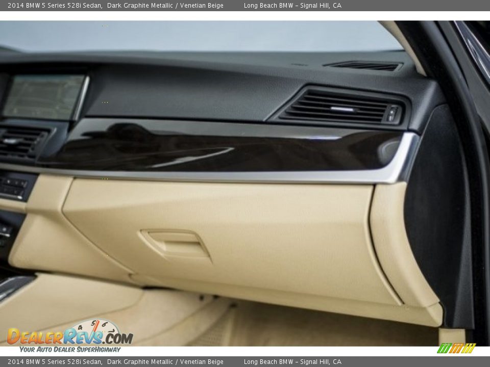 2014 BMW 5 Series 528i Sedan Dark Graphite Metallic / Venetian Beige Photo #21