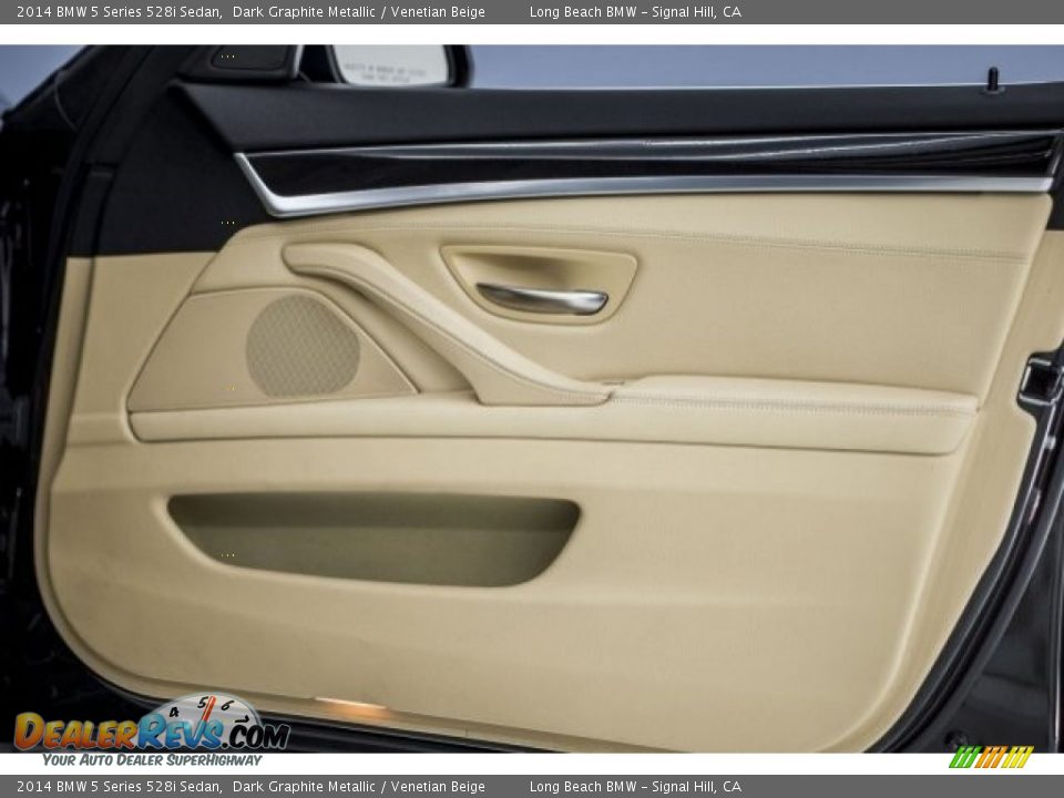 2014 BMW 5 Series 528i Sedan Dark Graphite Metallic / Venetian Beige Photo #23
