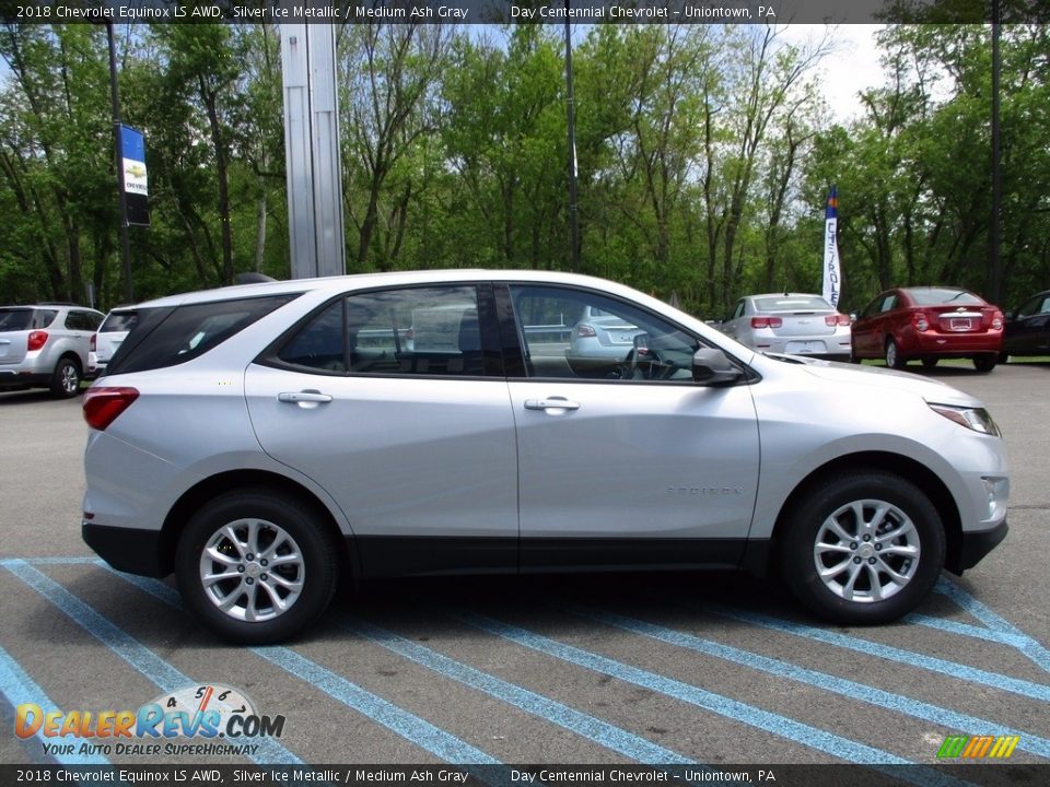 2018 Chevrolet Equinox LS AWD Silver Ice Metallic / Medium Ash Gray Photo #7