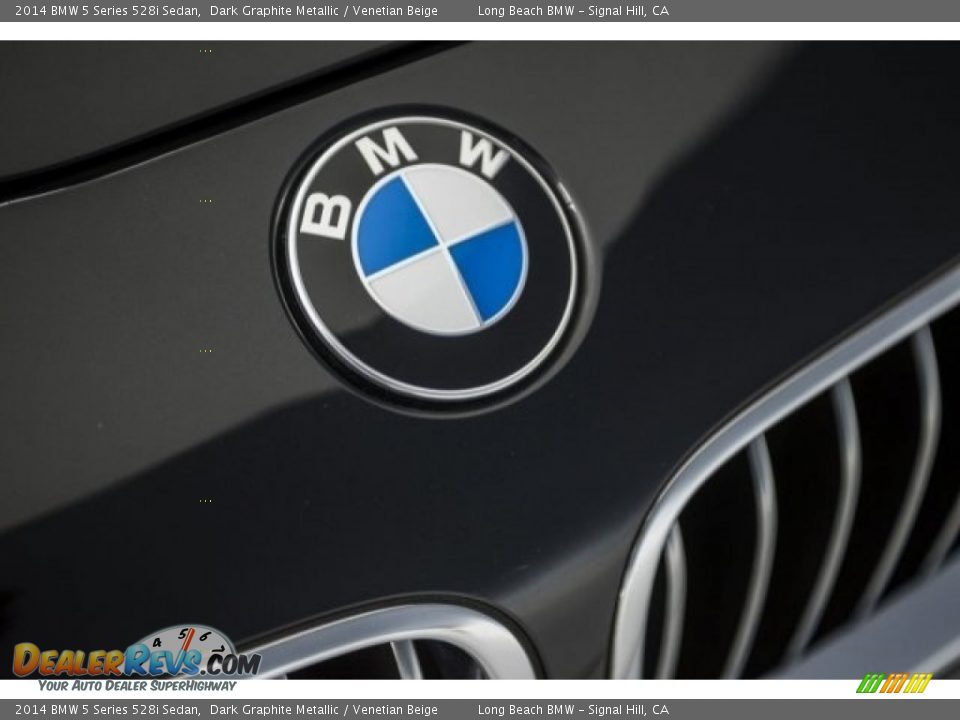 2014 BMW 5 Series 528i Sedan Dark Graphite Metallic / Venetian Beige Photo #26