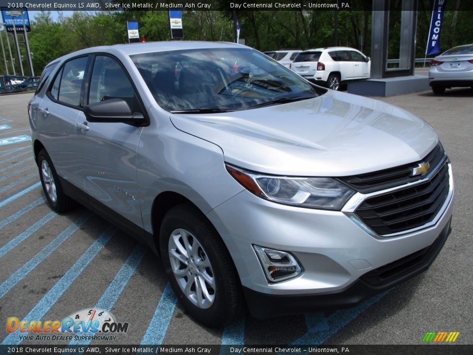 2018 Chevrolet Equinox LS AWD Silver Ice Metallic / Medium Ash Gray Photo #8