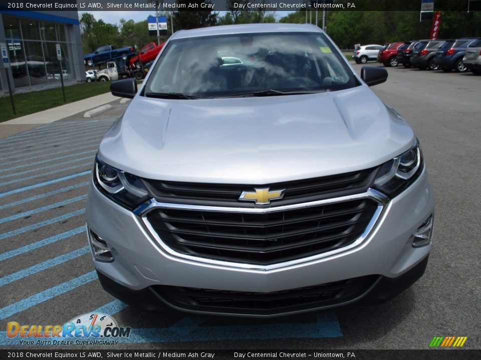 2018 Chevrolet Equinox LS AWD Silver Ice Metallic / Medium Ash Gray Photo #9