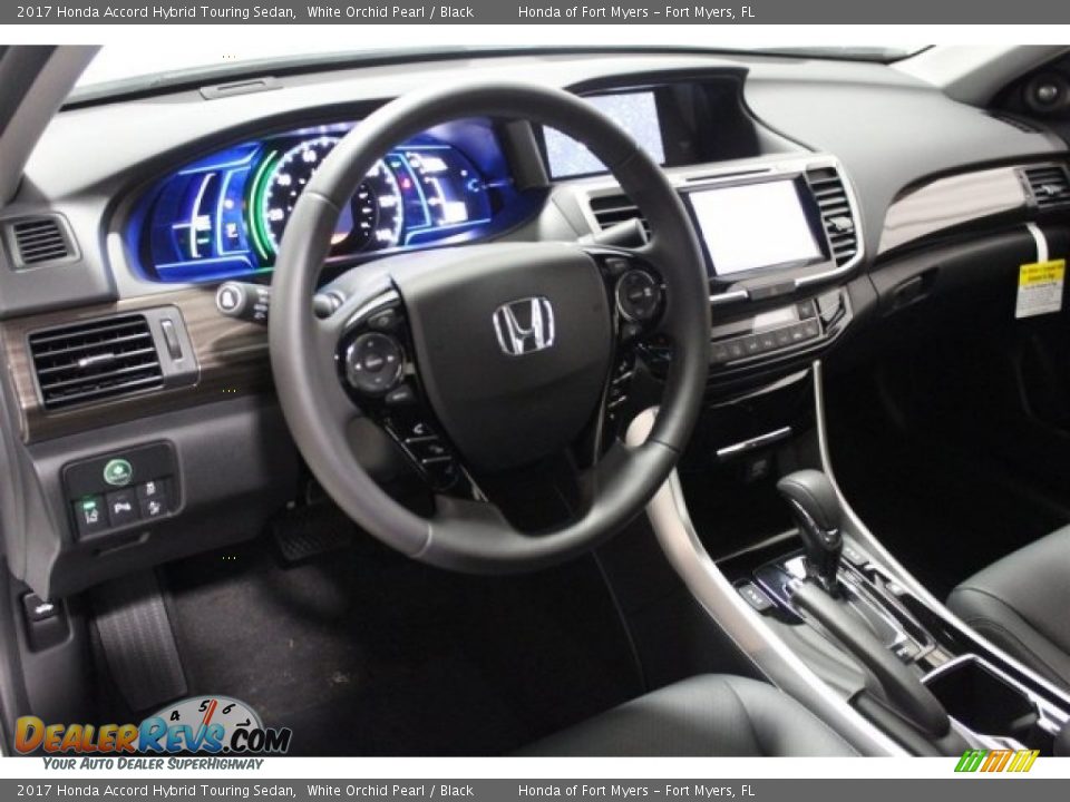 2017 Honda Accord Hybrid Touring Sedan White Orchid Pearl / Black Photo #12