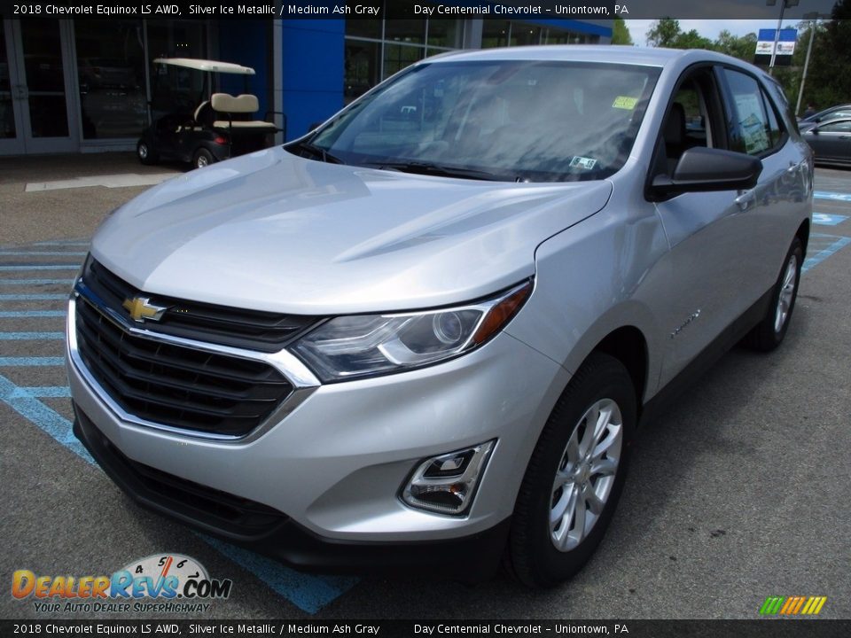 2018 Chevrolet Equinox LS AWD Silver Ice Metallic / Medium Ash Gray Photo #10