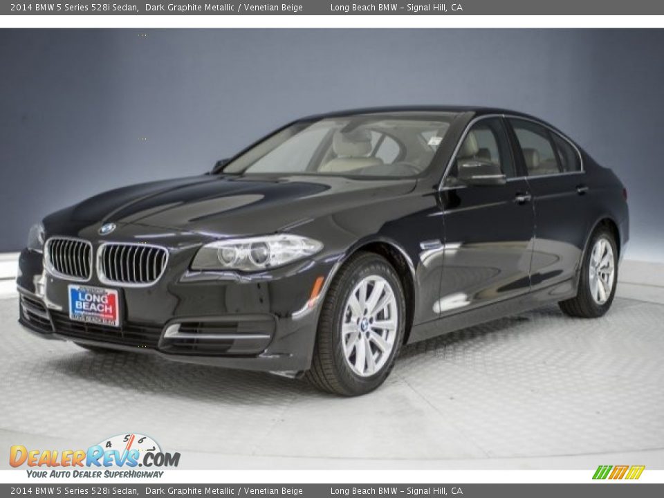 2014 BMW 5 Series 528i Sedan Dark Graphite Metallic / Venetian Beige Photo #30