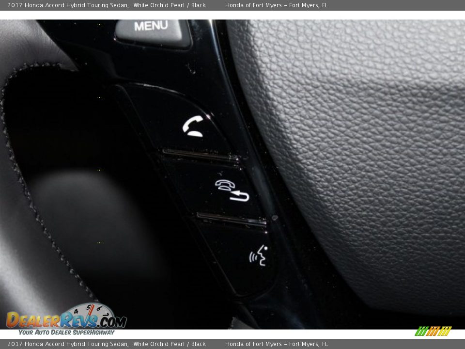 2017 Honda Accord Hybrid Touring Sedan White Orchid Pearl / Black Photo #16