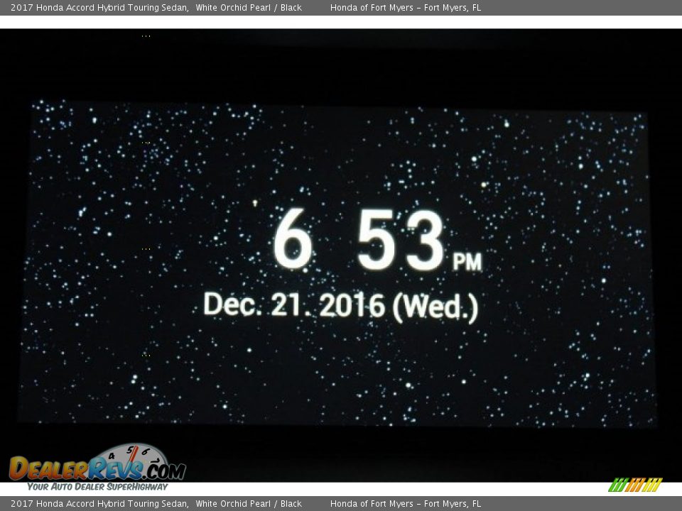 2017 Honda Accord Hybrid Touring Sedan White Orchid Pearl / Black Photo #19