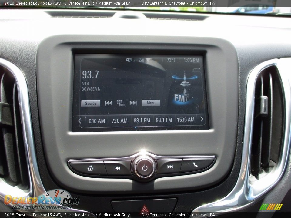 2018 Chevrolet Equinox LS AWD Silver Ice Metallic / Medium Ash Gray Photo #16