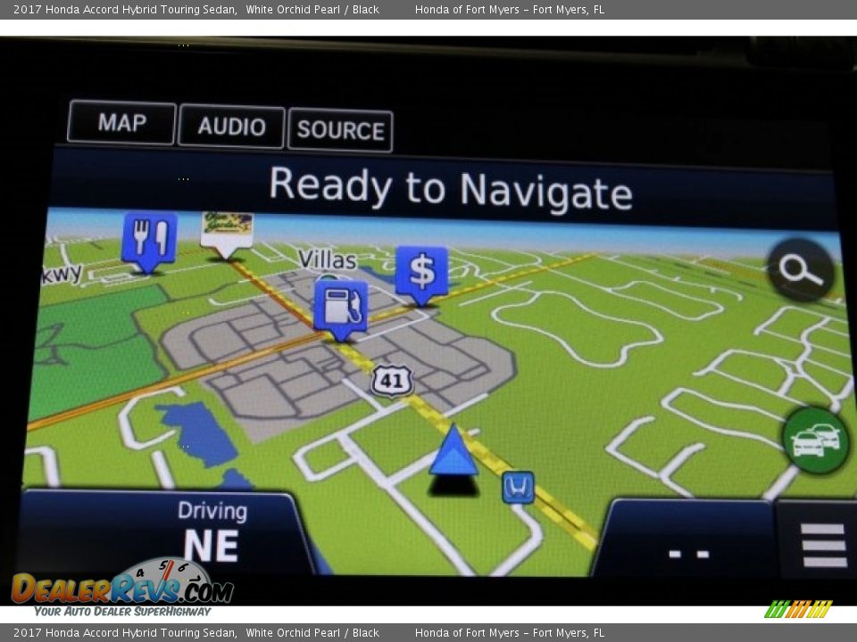 2017 Honda Accord Hybrid Touring Sedan White Orchid Pearl / Black Photo #22