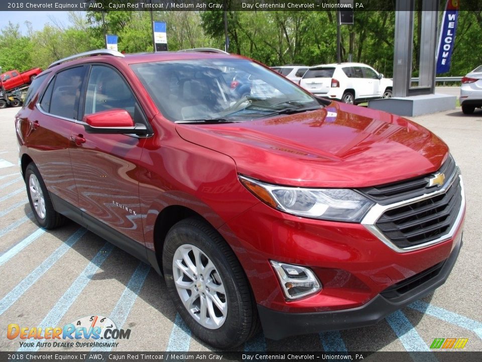 2018 Chevrolet Equinox LT AWD Cajun Red Tintcoat / Medium Ash Gray Photo #8