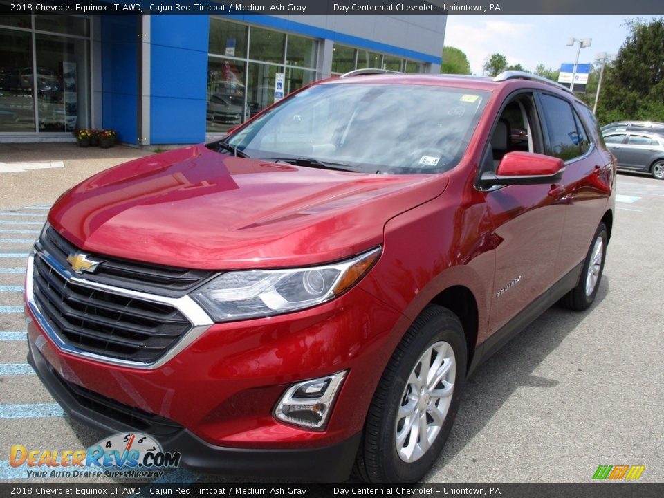 2018 Chevrolet Equinox LT AWD Cajun Red Tintcoat / Medium Ash Gray Photo #10