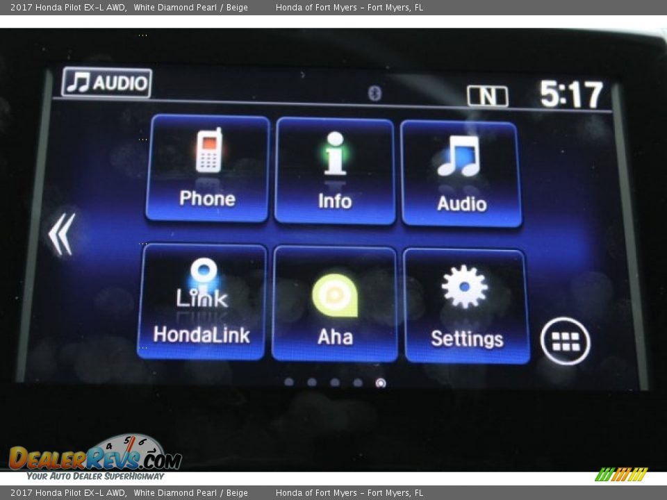 2017 Honda Pilot EX-L AWD White Diamond Pearl / Beige Photo #17
