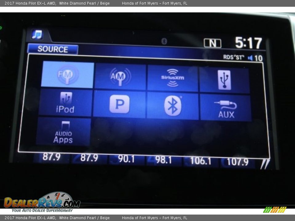 2017 Honda Pilot EX-L AWD White Diamond Pearl / Beige Photo #18