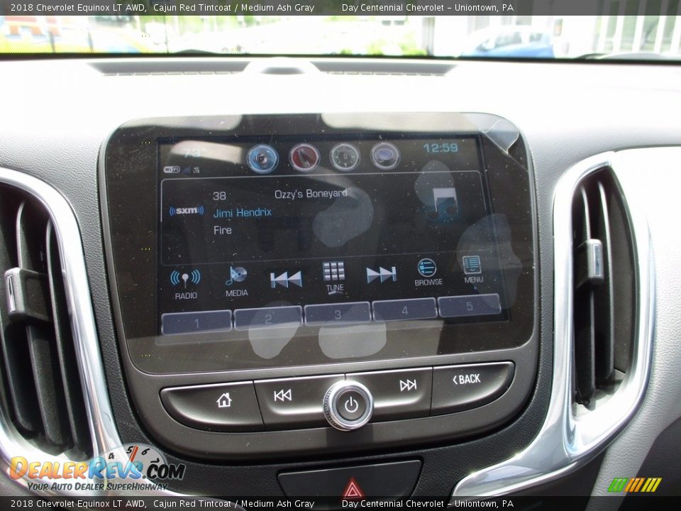 2018 Chevrolet Equinox LT AWD Cajun Red Tintcoat / Medium Ash Gray Photo #16