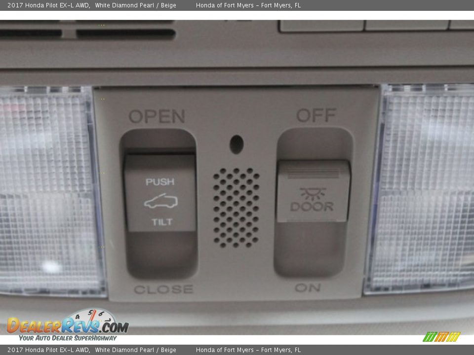 2017 Honda Pilot EX-L AWD White Diamond Pearl / Beige Photo #24